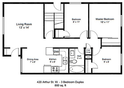 3 bdrm suite plan