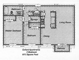 2 Bedroom apartment typical floorplan